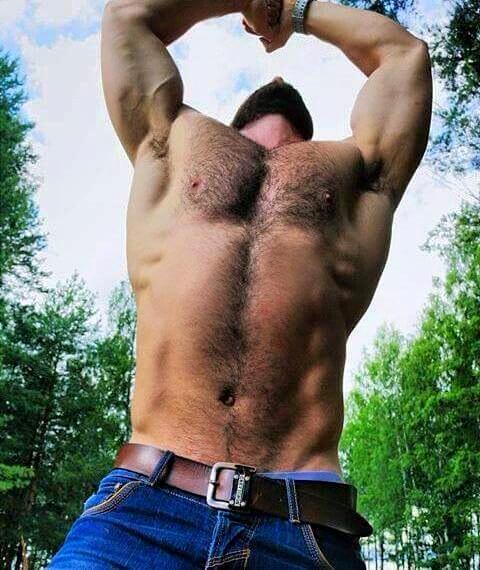Worship hairy muscle Clark is