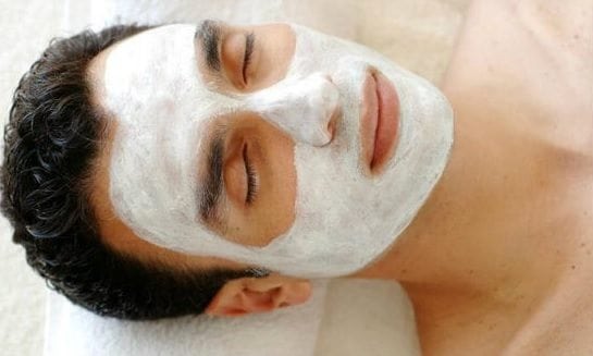 men's clay face mask