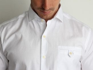 attractive man white shirt
