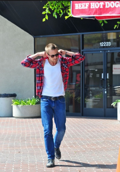 Ryan Gosling Flannel Jeans